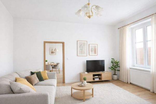 Wohnzimmer visualisiert