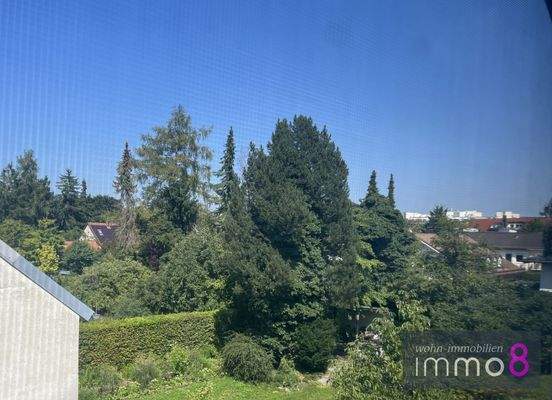 städtischer Blick ins Grüne