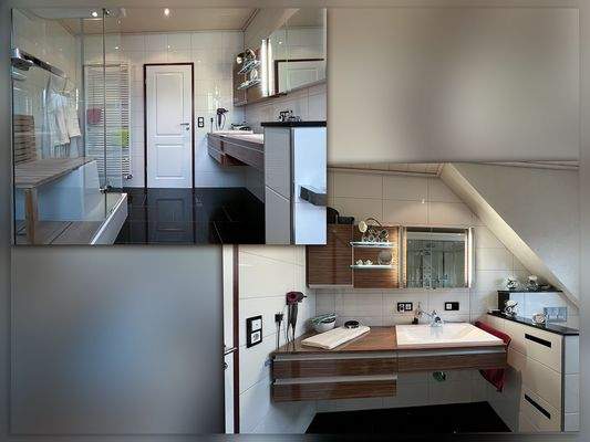 Badezimmer im Dachgeschoss