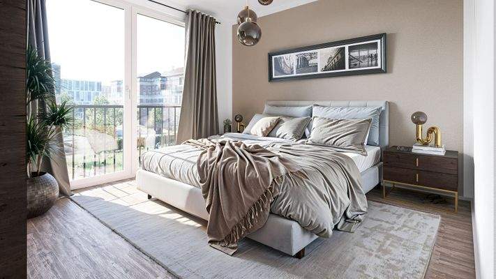 03_91 m_ - Innenraumvisualisierungen - Schlafzimmer