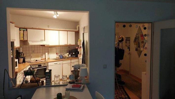 Blick in die offene Küche