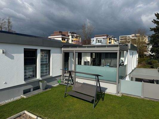 Blick auf die Terrasse