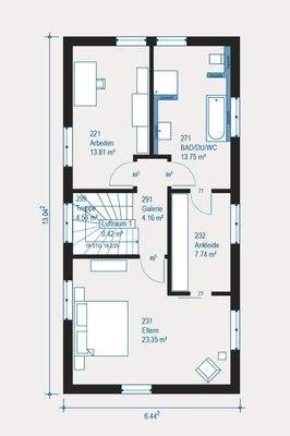 Perfekt durchdachte Aufteilung