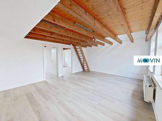 Ansicht III: Wohn- und Esszimmer