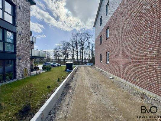 Zufahrt zum Grundstück