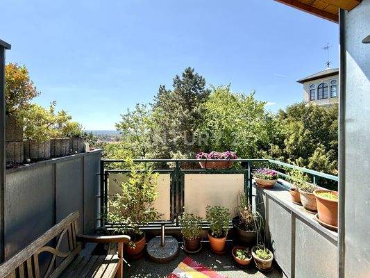 Einladender Balkon