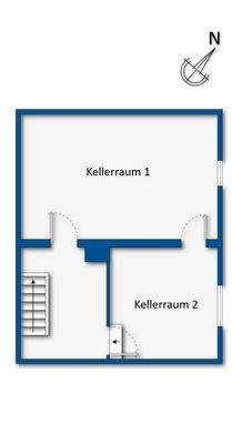 Grundrissskizze Kellergeschoss