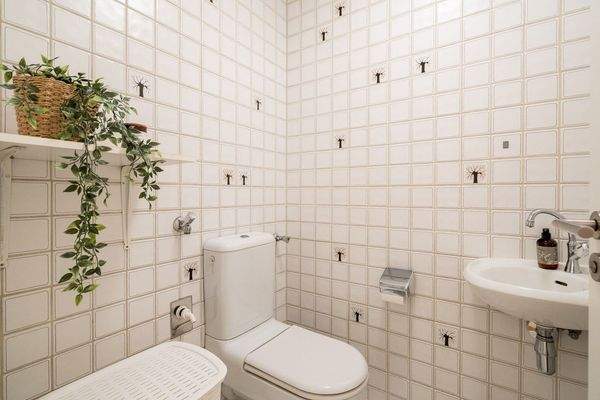 Gäste-WC mit Motivfliesen