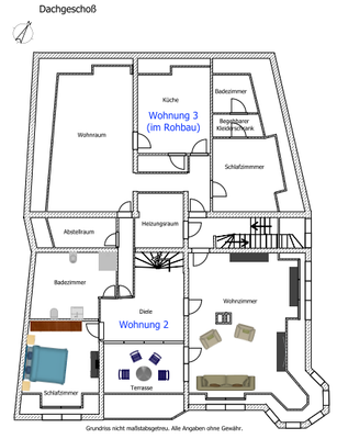 Grundriss - Dachgeschoß