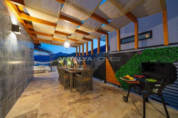 Bay View 4-Bedroom Villa with Pools in Kalkan Antalya