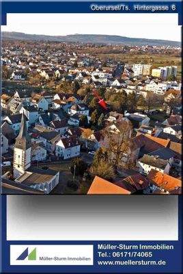 Oberursel  Hintergasse 6 01 Z Drohne 02 Kirche hoc