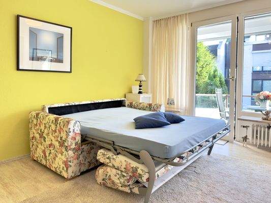 Schlafsofa ausgeklappt