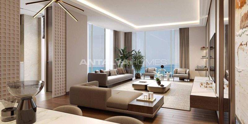 3-Bedroom Sea View Flats near Amenities in Muratpasa Antalya