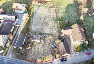 Ansicht mit Grundstücksgrenzen