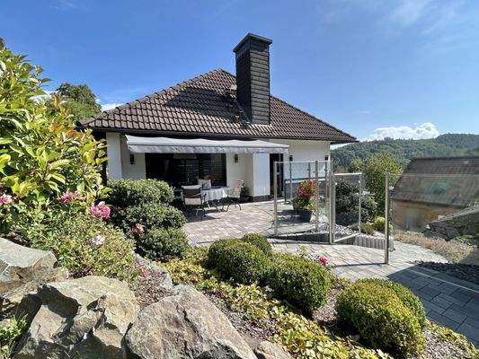 Ansicht hinteres Wohnhaus in Westausrichtung