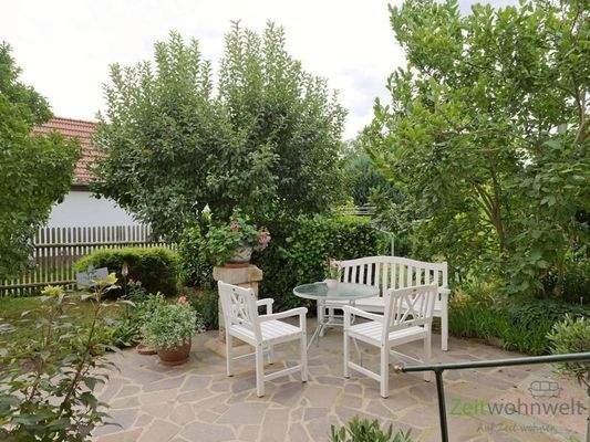 Sitzecke am Hauseingang