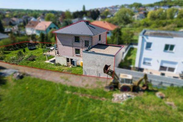 Ansicht mit Abstand Nachbargrundstück