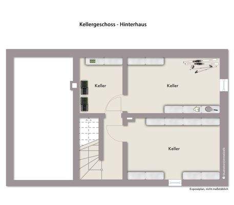 Kellergeschoss - Hinterhaus