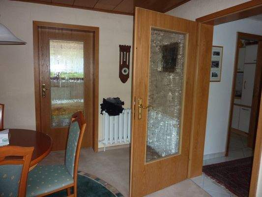 Glastüren zur Diele