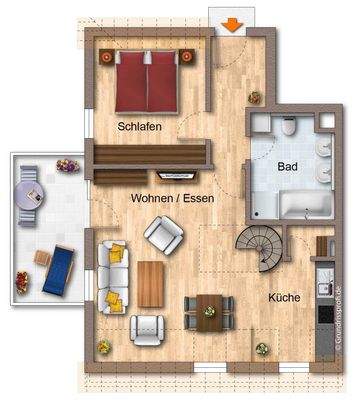 Grundriss Obergeschoss