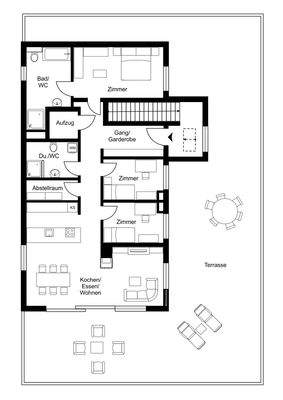 Grundriss ohne Maßstab