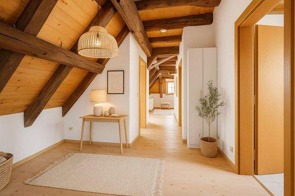 Visualisierung Eingang Wohnung 3