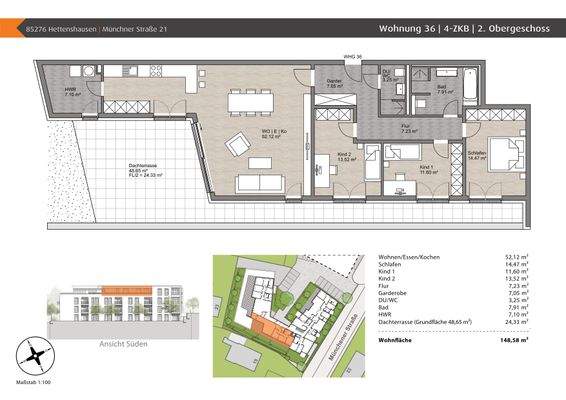 Grundriss Wohnung 36