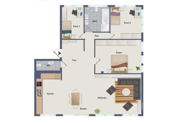 Grundriss Whg. EG links