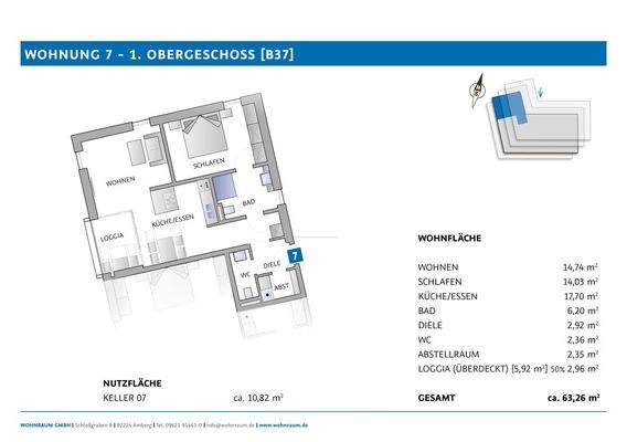 Grundriss - Wohnung 7 [B37]