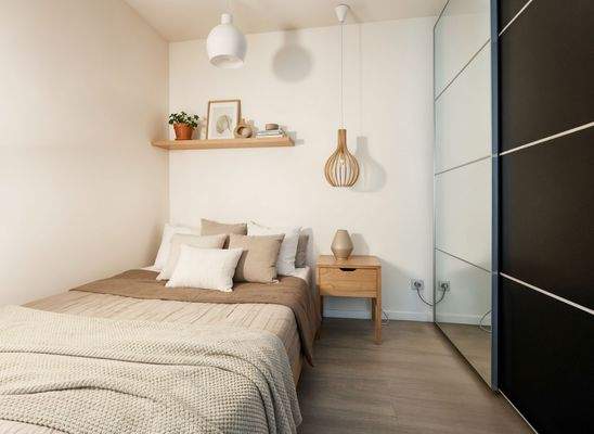 Schlafbereich - KI möbliert