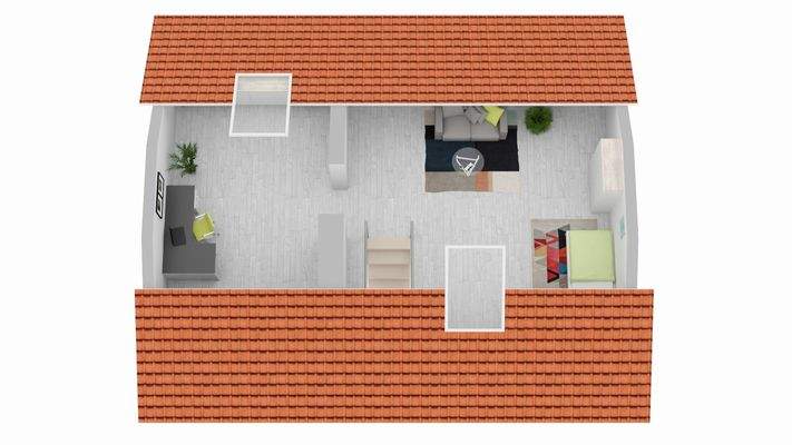 Dachgeschoss (nicht maßstabgetreu)