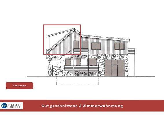 Gut geschnittene 2-Zimmerwohnmung
