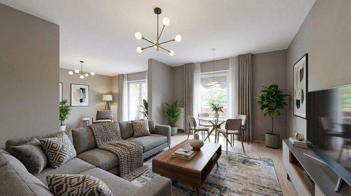 Wohn- und Essbereich EG (visualisiert)