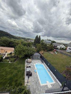 Blick auf den Pool