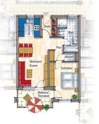 Grundrissplan Wohnung A06