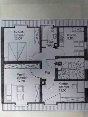 Grundriss (Flächenangaben sind falsch)