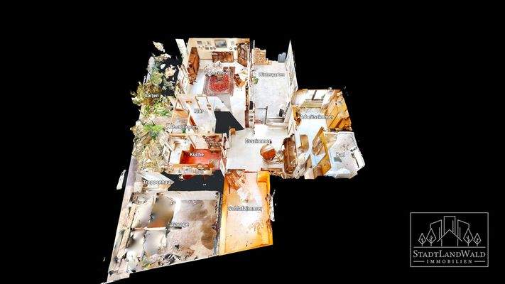 EG - Schematischer Grundriss 3D