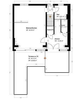 Grundriss Skizze EG HS 32a