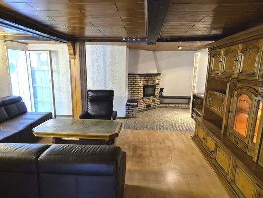 Wohnbereich mit Kaminofen