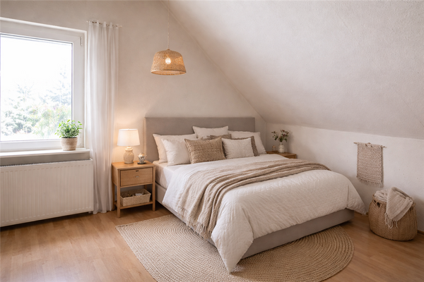 Schlafzimmer DG - virtually staged