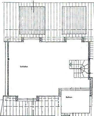 Grundriss Dachgeschoss links Ebene 2