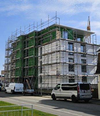 Neubauprojekt Grüne Mitte - Fassade Nord-West