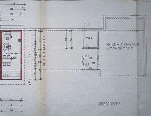 Grundriss OG Werkstattgebäude