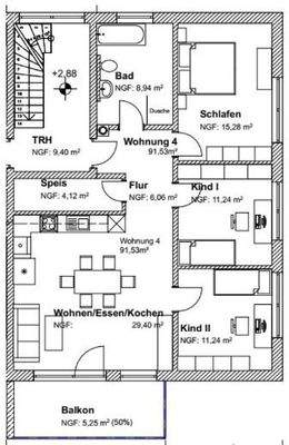 Grundriss Whg 4 1. OG