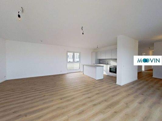 Ansicht II: Großzügiges Wohn- und Esszimmer