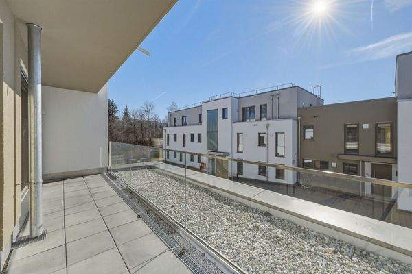 beispielhafte Dachterrasse, Balkon