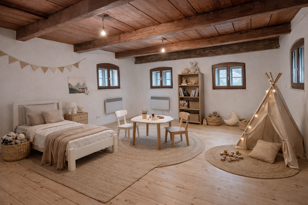 Kinderzimmer möbliert