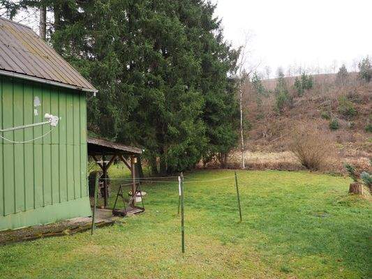 Grundstück mit Blick in die Natur