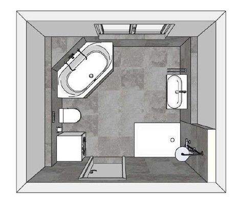 Badezimmer 3-Zimmer-Wohnung