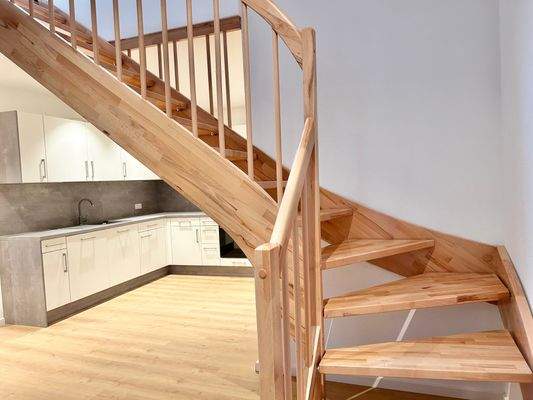 Aufgang in das Obergeschoß